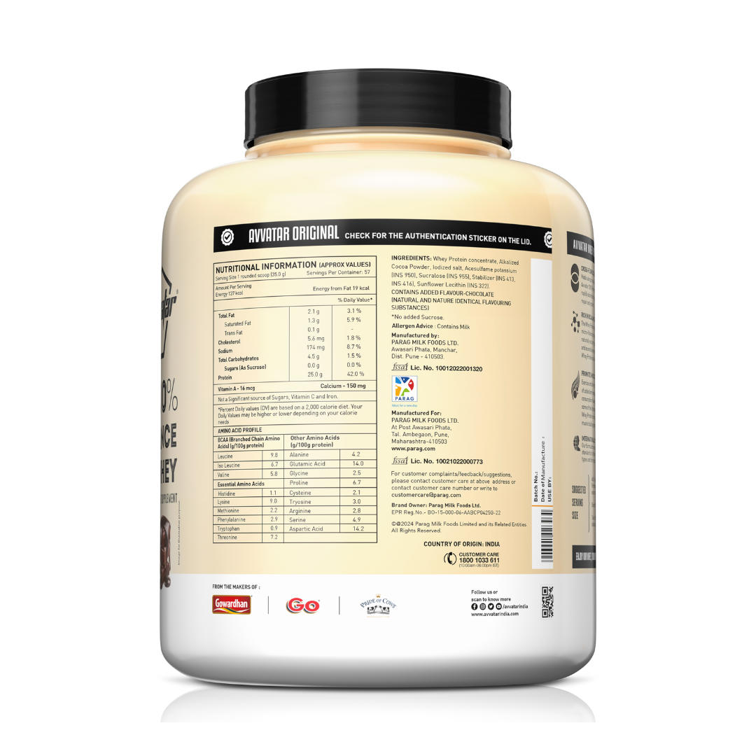 Avvatar 100% Performance Whey Protein 2Kg