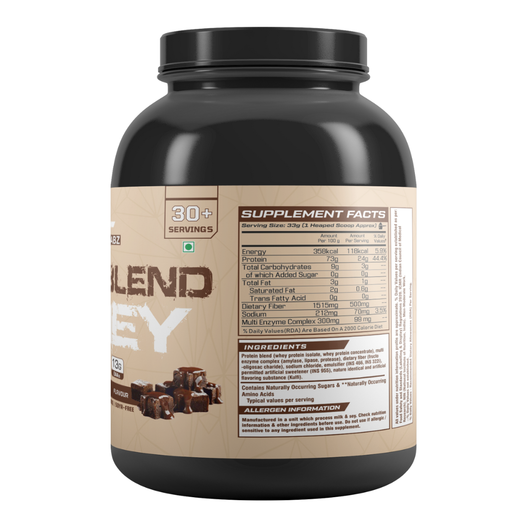 GROWLABZ GROW BLEND 100% WHEY PROTEIN 1KG 30+ SERVINGS |