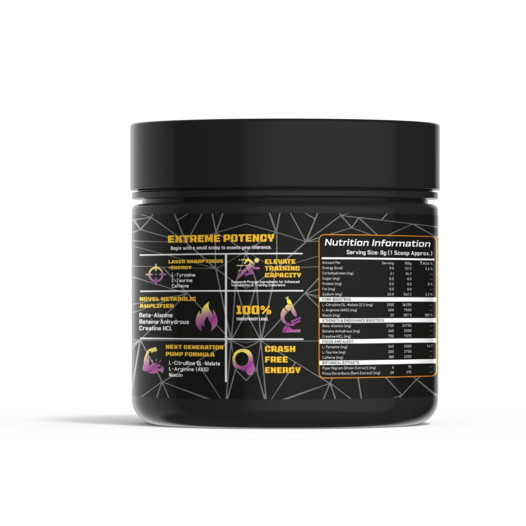 GROWLABZ BADMAN PREWORKOUT 50 SERVINGS 400G |