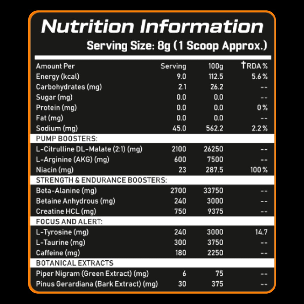 GROWLABZ BADMAN PREWORKOUT 50 SERVINGS 400G |