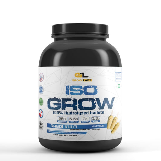 GROWLABZ ISO GROW WHEY PROTEIN 100% ISOLATE 2KG