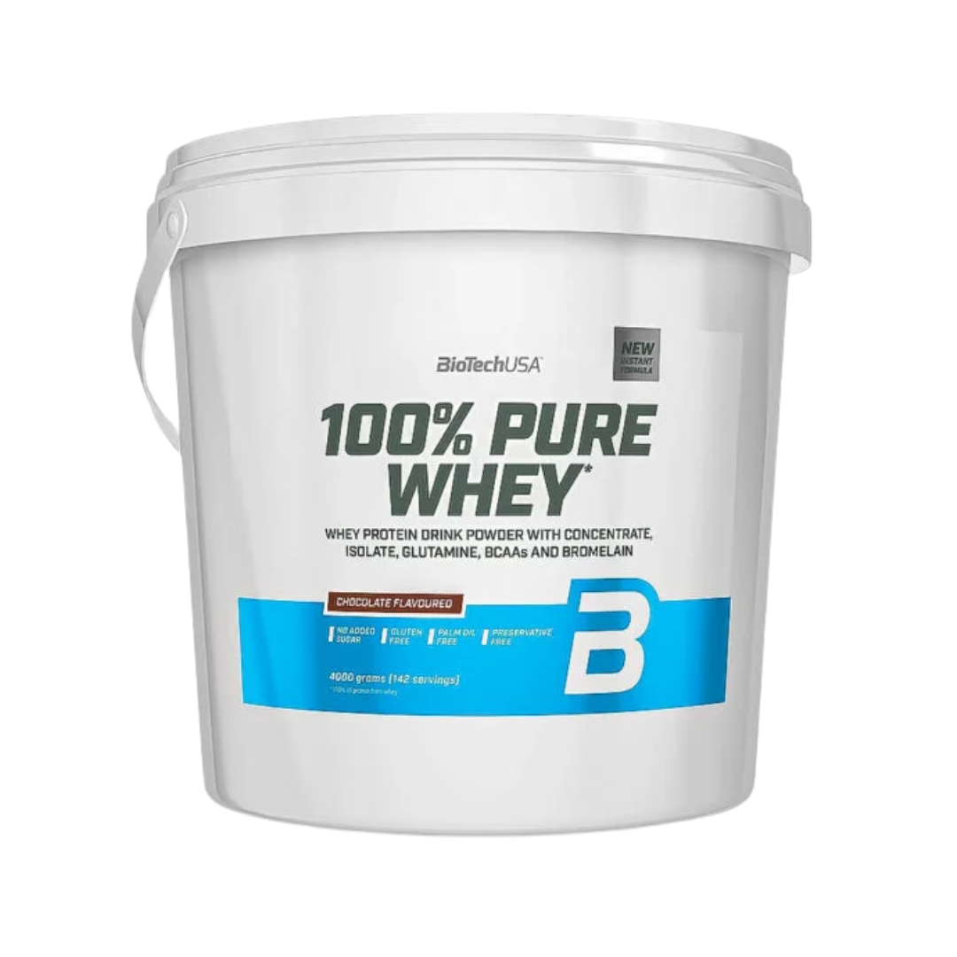 BioTech USA 100% Pure Whey 4kg, 142 Servings (Chocolate)