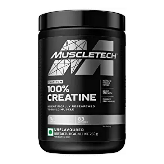 MuscleTech Platinum 100% Creatine – 250g, Unflavoured