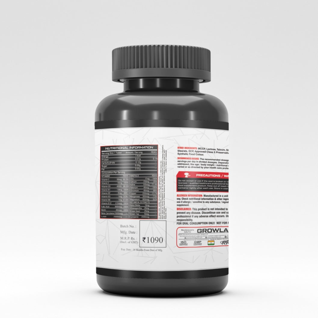GROWLABZ MULTIVITAMIN FOR BOTH MEN & WOMEN