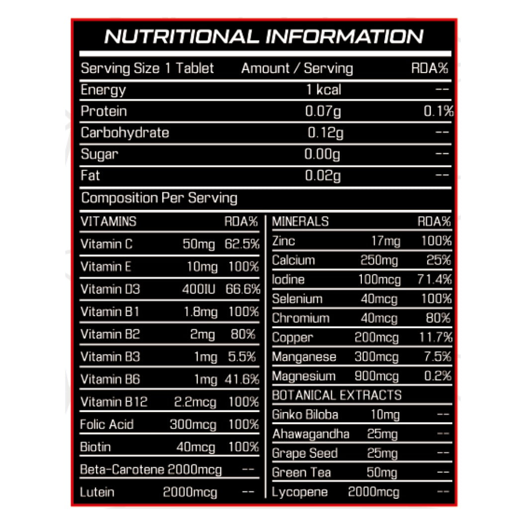 GROWLABZ MULTIVITAMIN FOR BOTH MEN & WOMEN