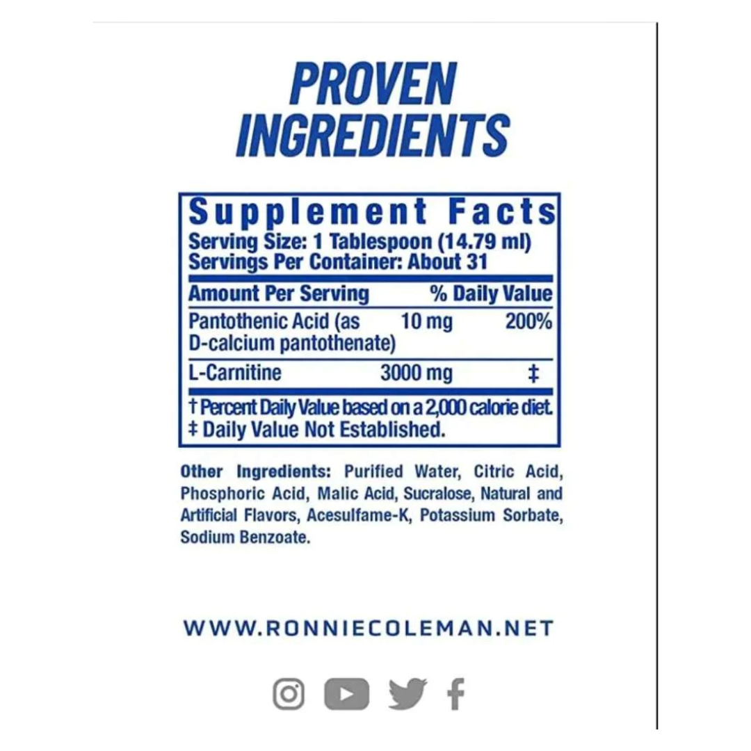 RC Ronnie Coleman L-Carnitine Liquid 3000mg