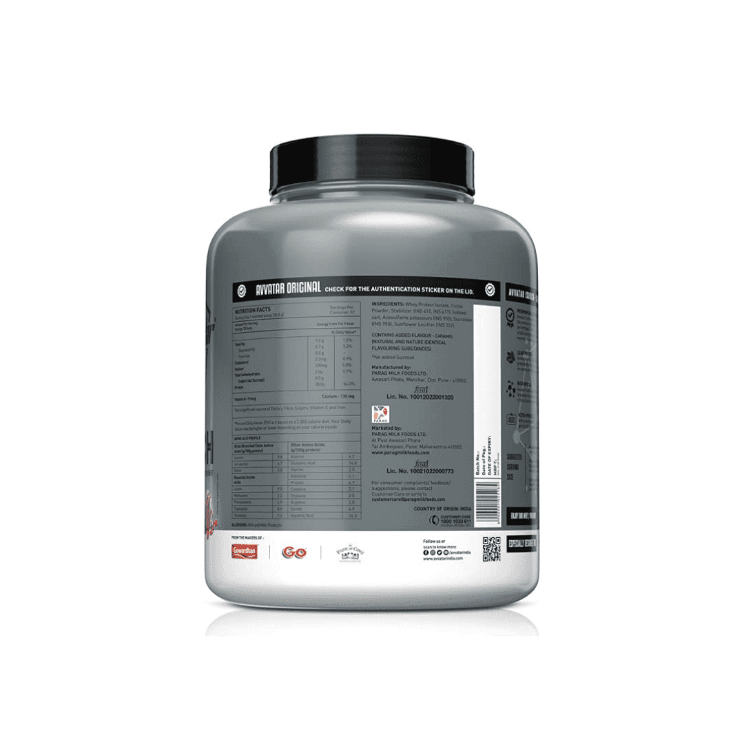 AVVATAR ISORICH WHEY PROTEIN ISOLATE 2KG