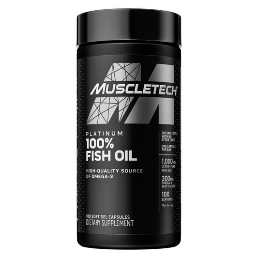 MuscleTech Platinum 100% Fish Oil – 100 Softgels