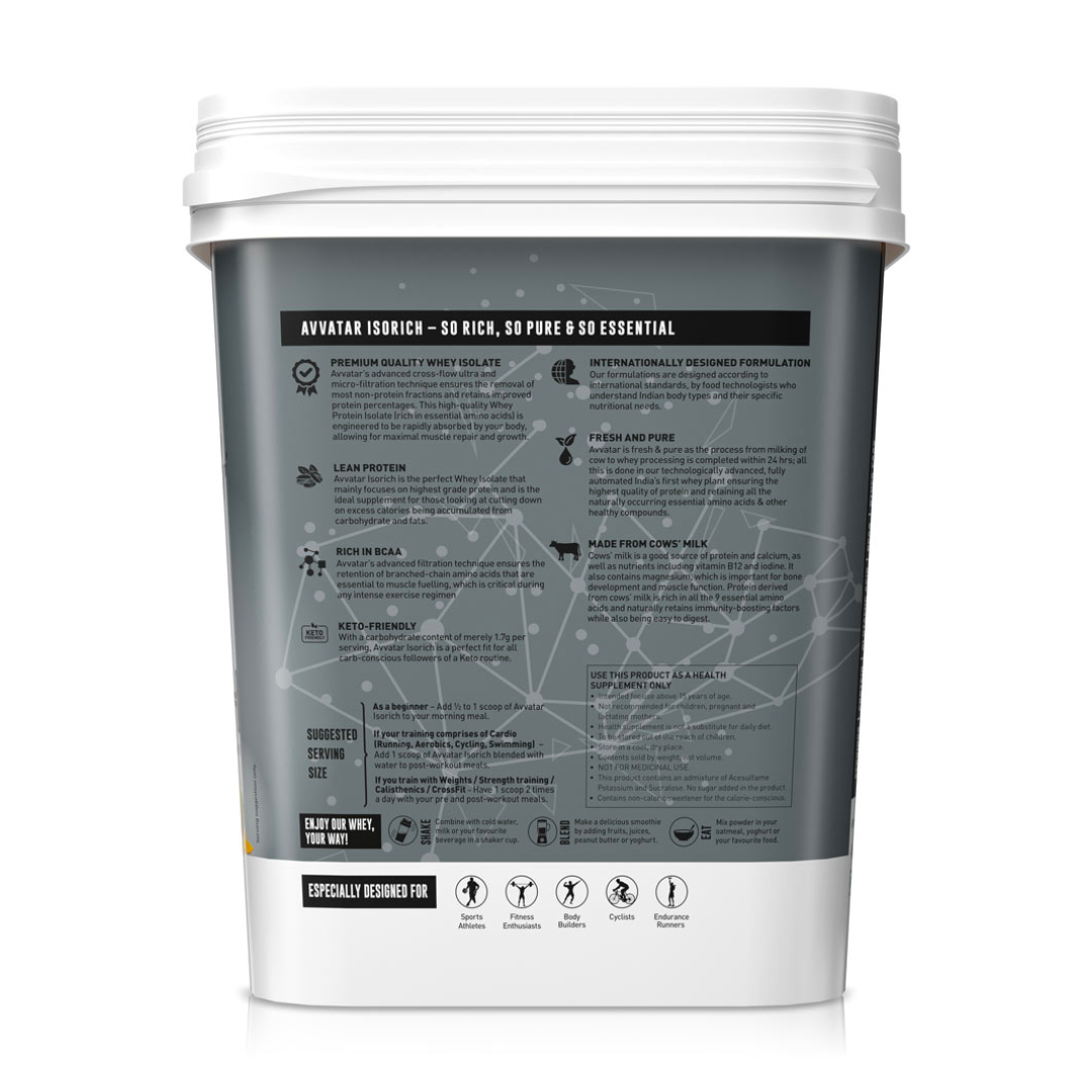 AVVATAR ISORICH WHEY PROTEIN ISOLATE 4KG