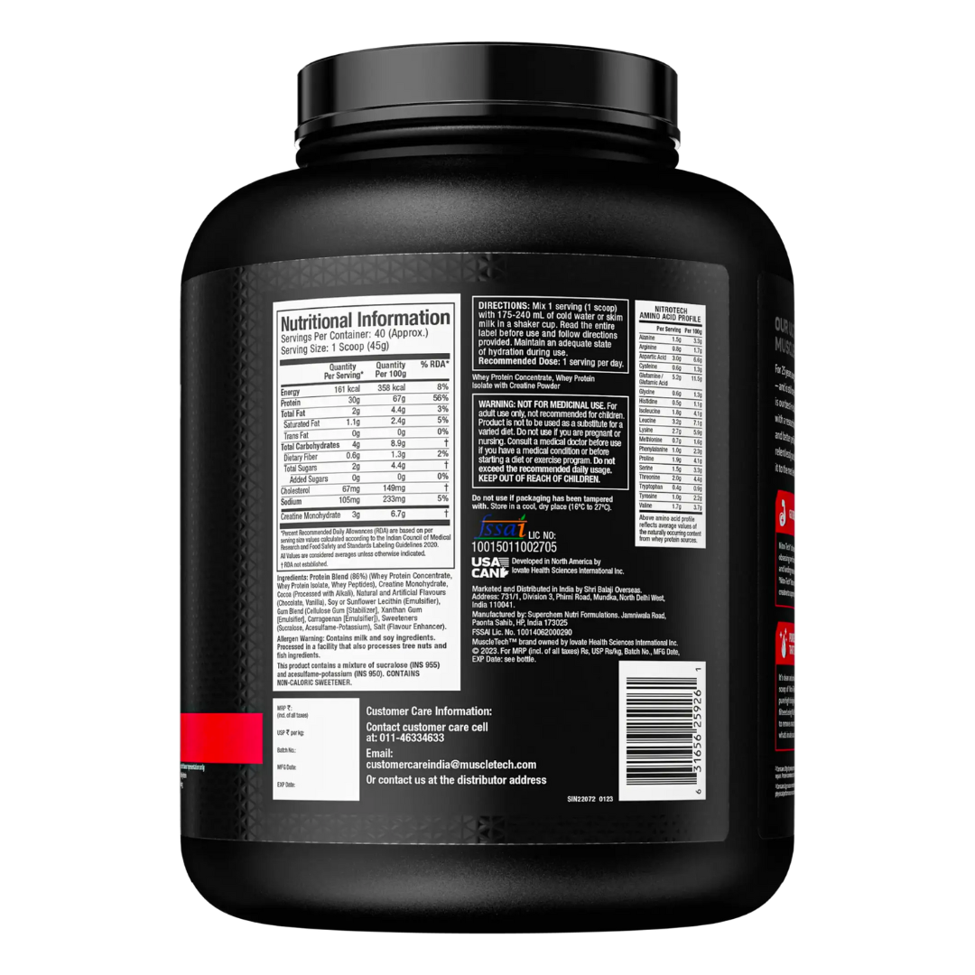 Muscletech Nitrotech Whey Protein