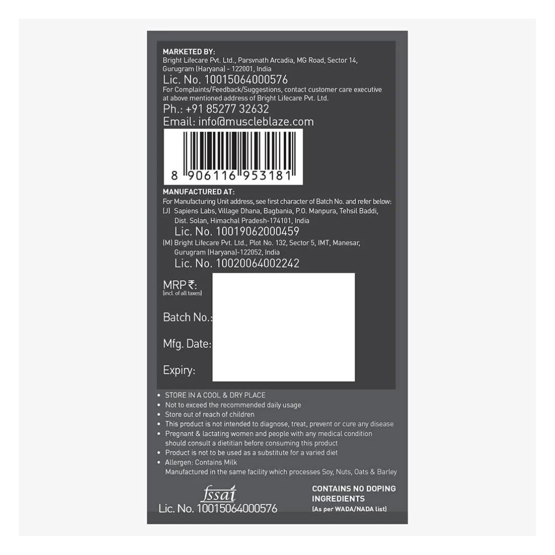 (MB) MuscleBlaze Biozyme Performance Whey, 2 kg