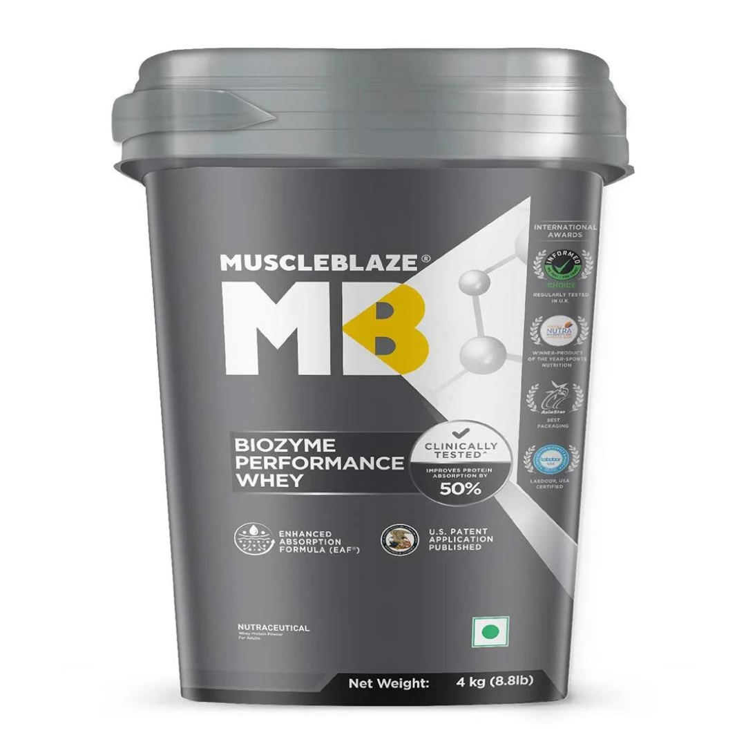 (MB) MuscleBlaze Biozyme Performance Whey, 4 kg