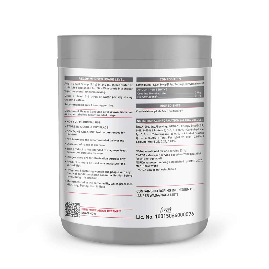 (MB) MuscleBlaze Creatine Monohydrate CreAMP