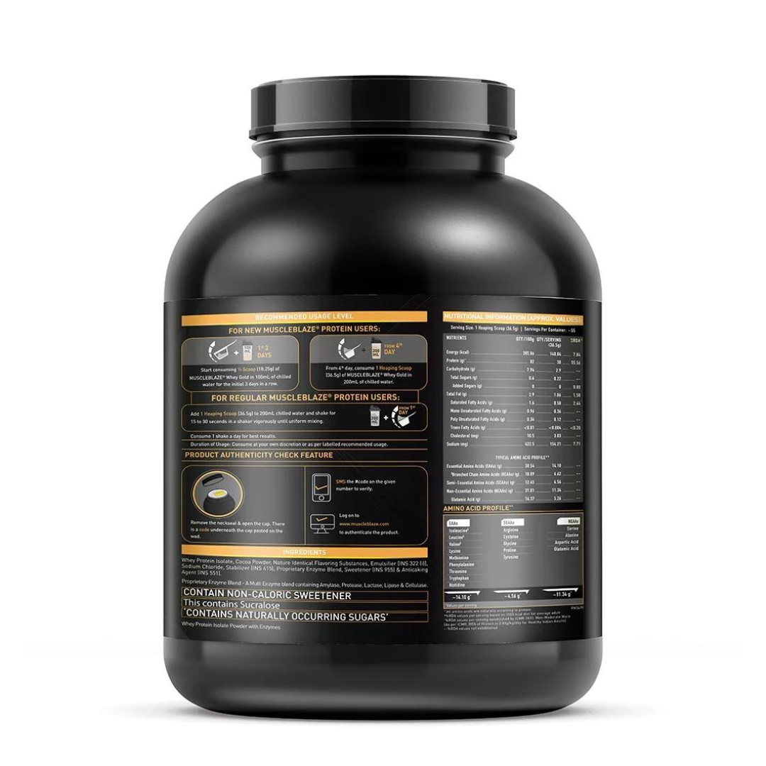(MB) MuscleBlaze Whey Gold 100% Whey Protein Isolate