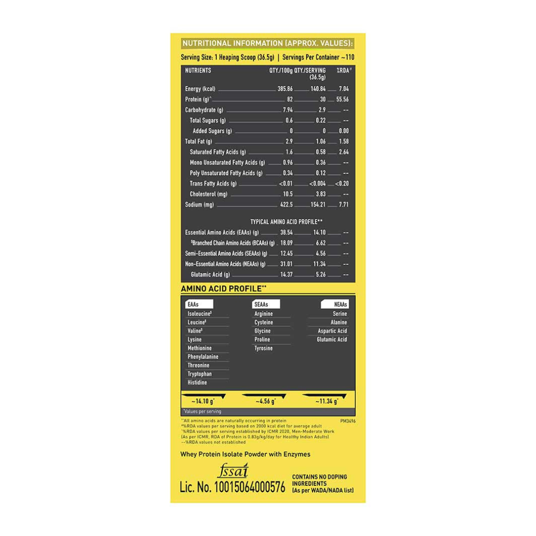 (MB) MuscleBlaze Whey Gold 100% Whey Protein Isolate 4 Kg |