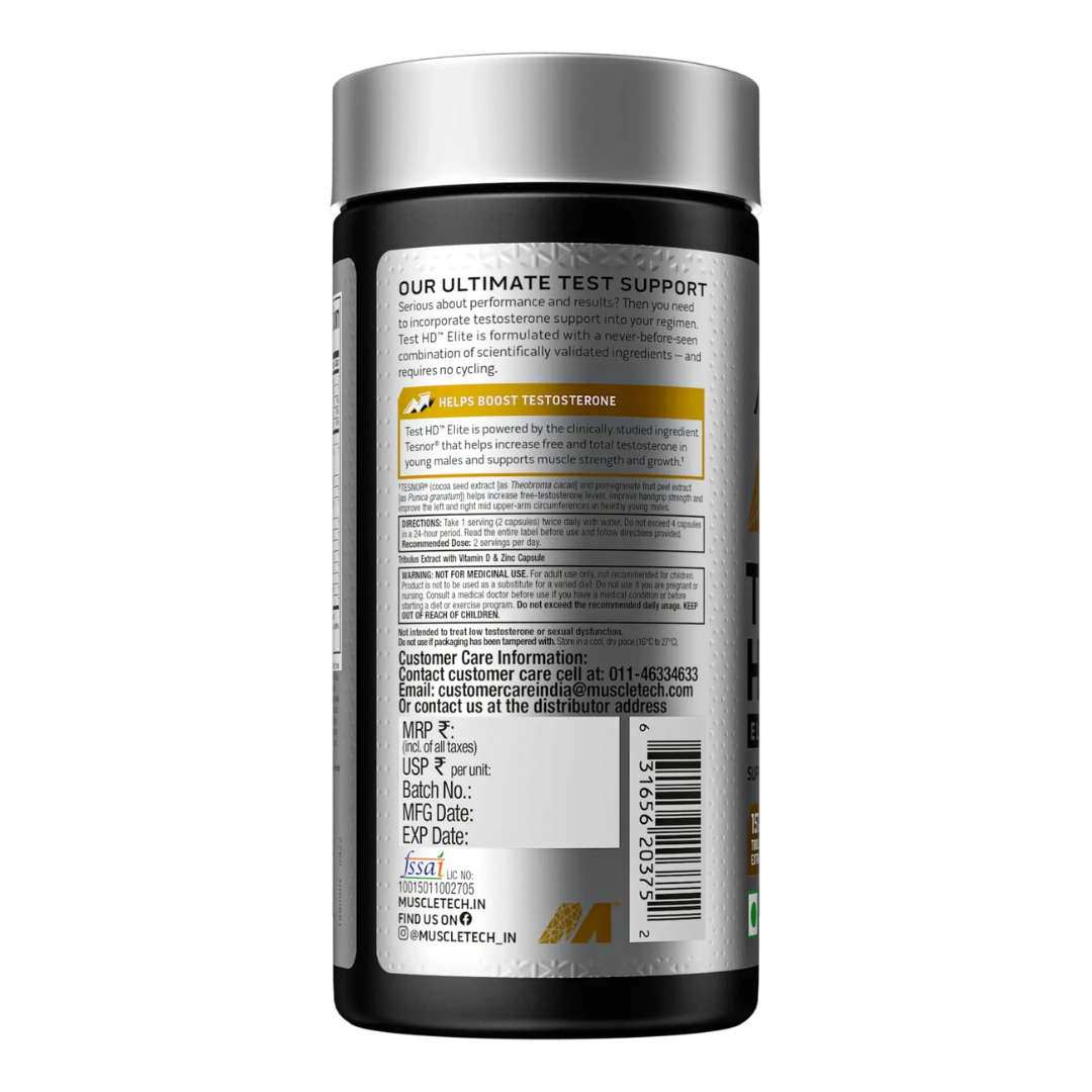 Muscletech Test HD Elite 60 Capsules