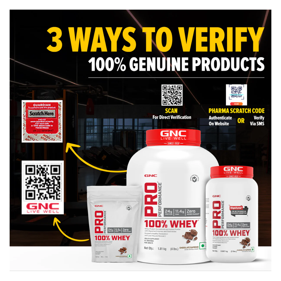 GNC Pro Performance 100% Whey Protein Powder