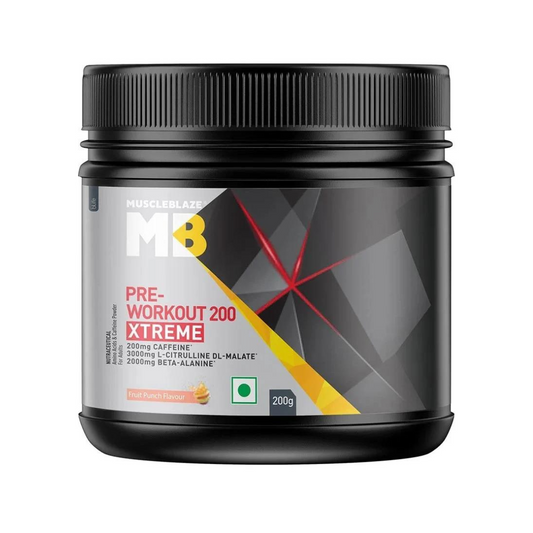 (MB) MuscleBlaze PRE Workout 200 Xtreme (Fruit Punch)