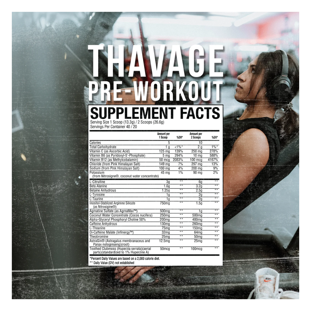 CBUM RAW Thavage Pre-workout (512G)