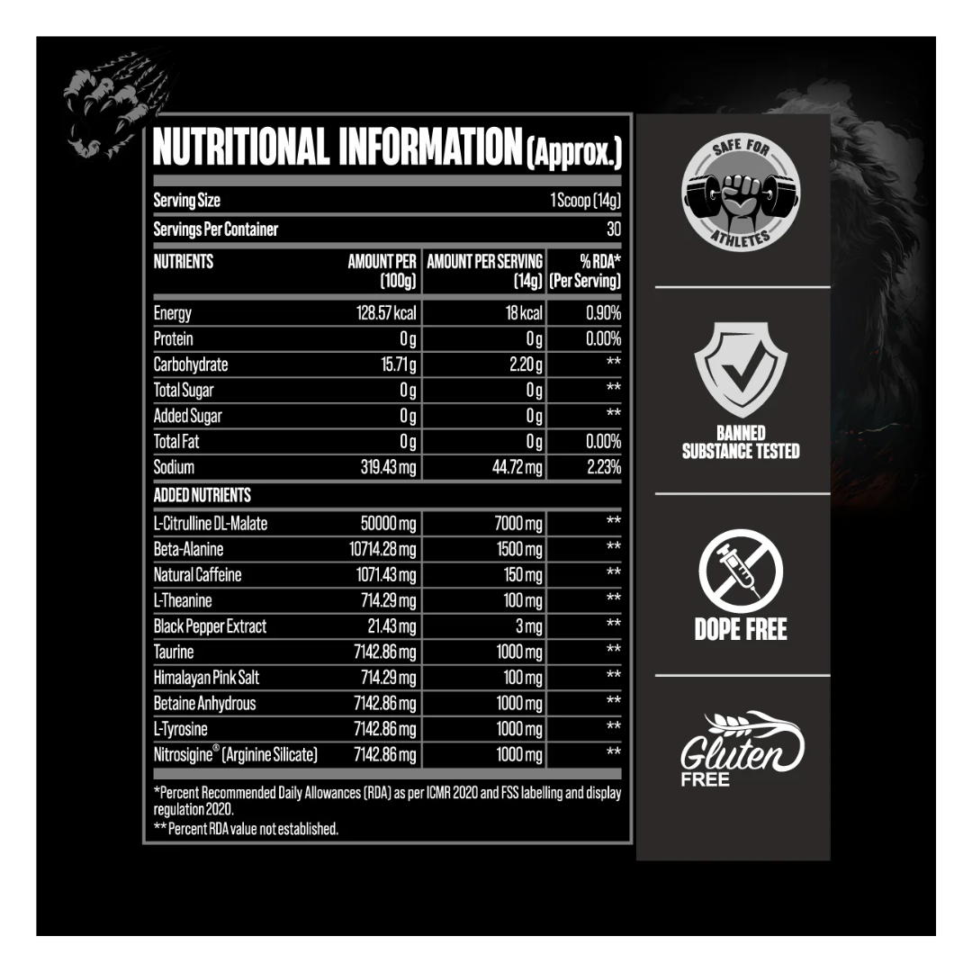 Big Muscles Karnage Black Pre-Workout