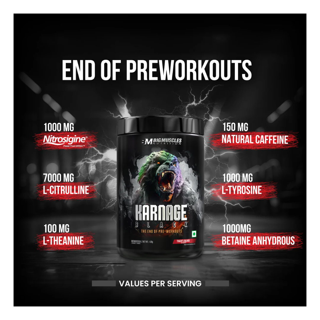 Big Muscles Karnage Black Pre-Workout