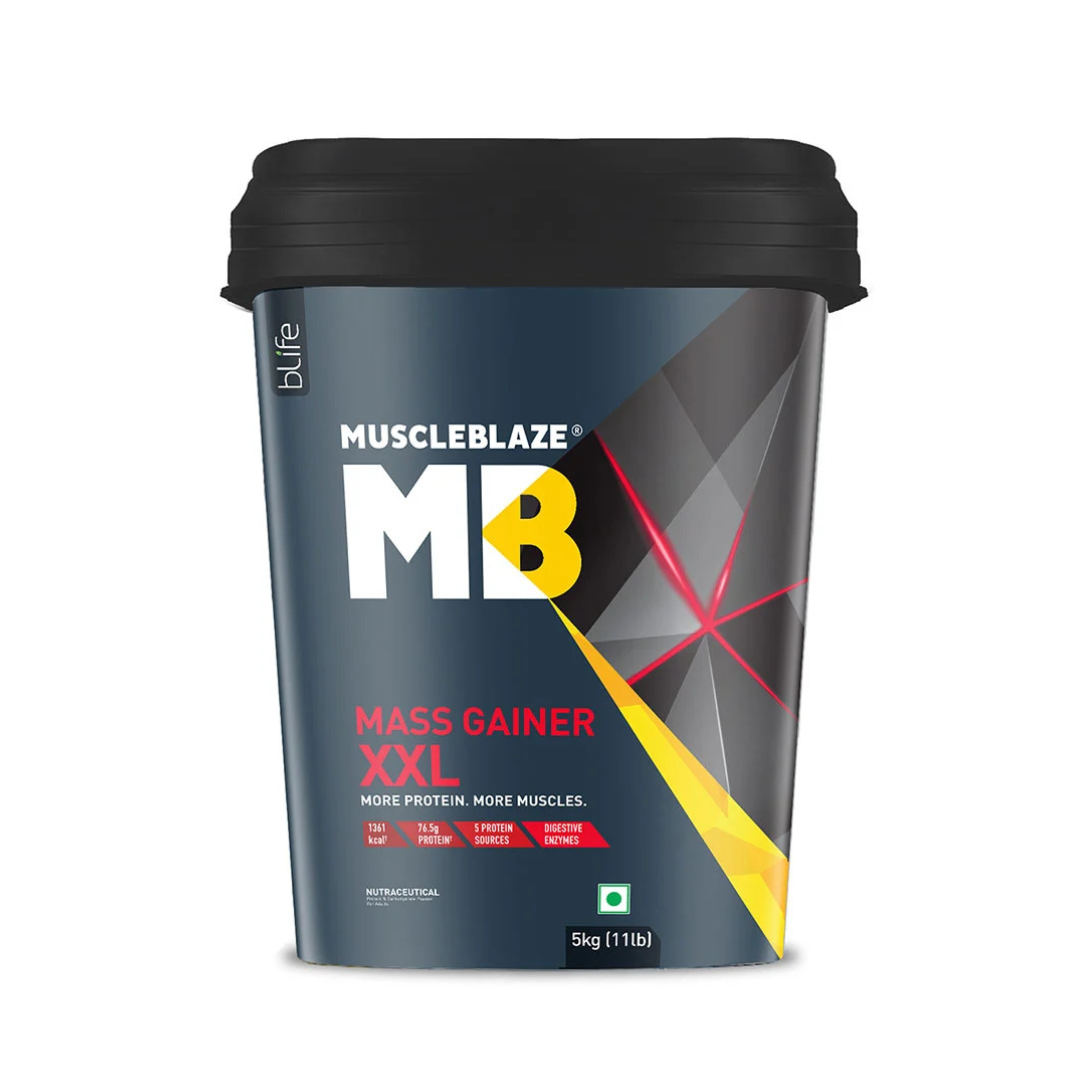 (MB) MuscleBlaze Mass Gainer XXL 5 kg , Chocolate
