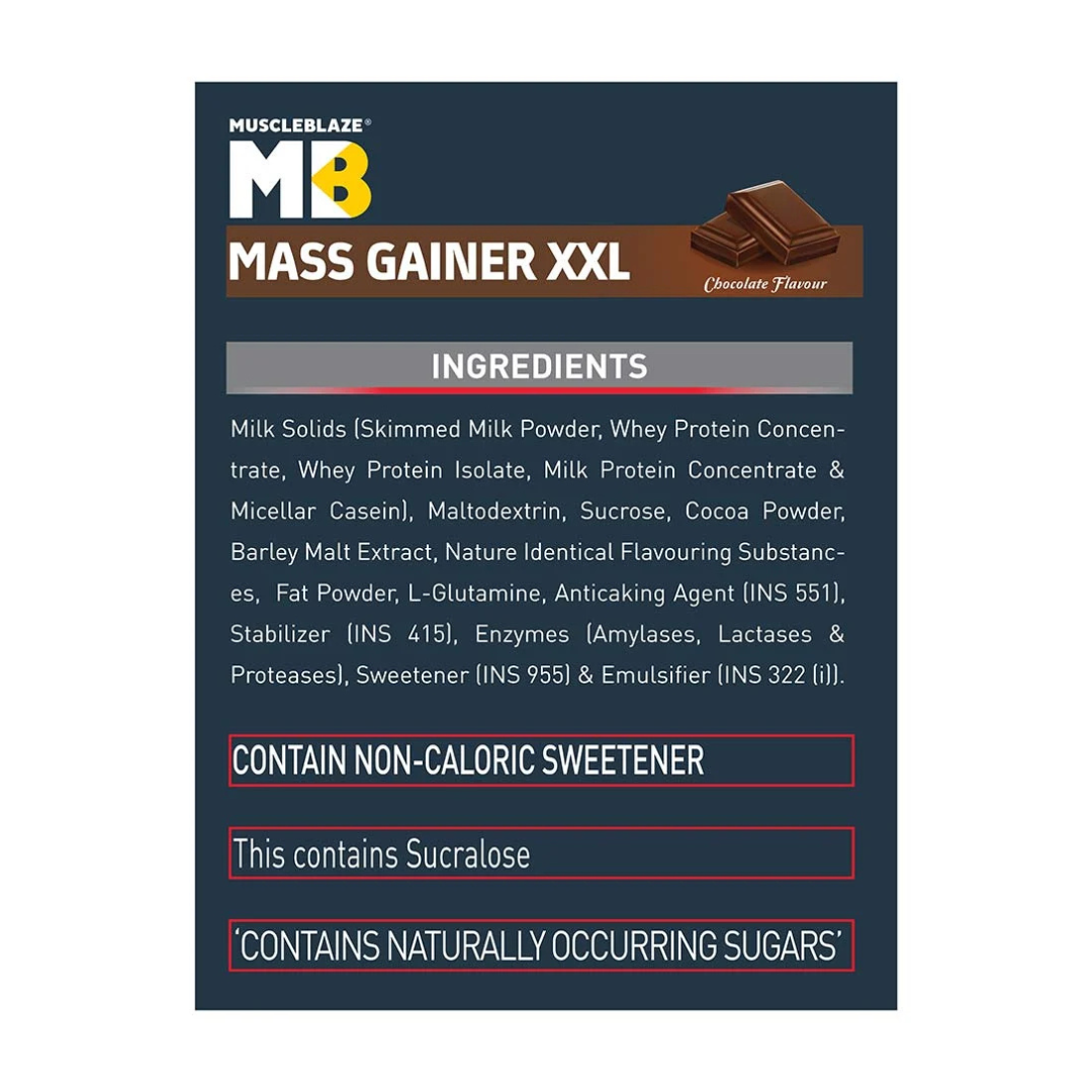 (MB) MuscleBlaze Mass Gainer XXL 5 kg , Chocolate