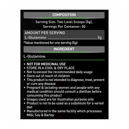 (MB) MuscleBlaze L-Glutamine, 250 g