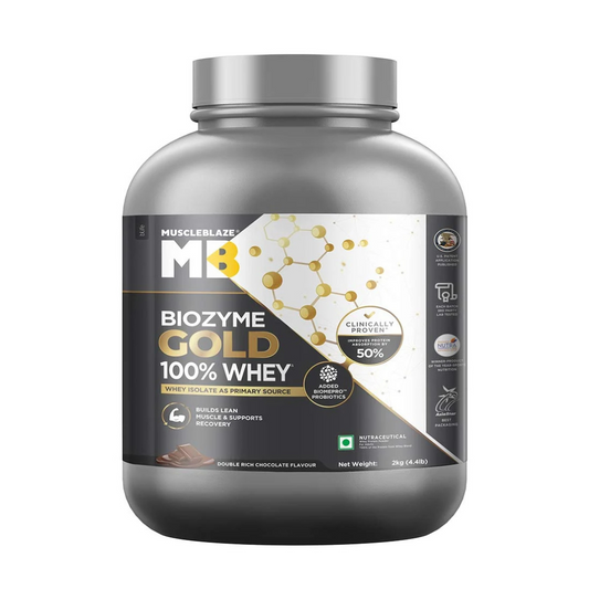(MB) MuscleBlaze Biozyme Gold 100% Whey, 2 kg (4.4 lb),