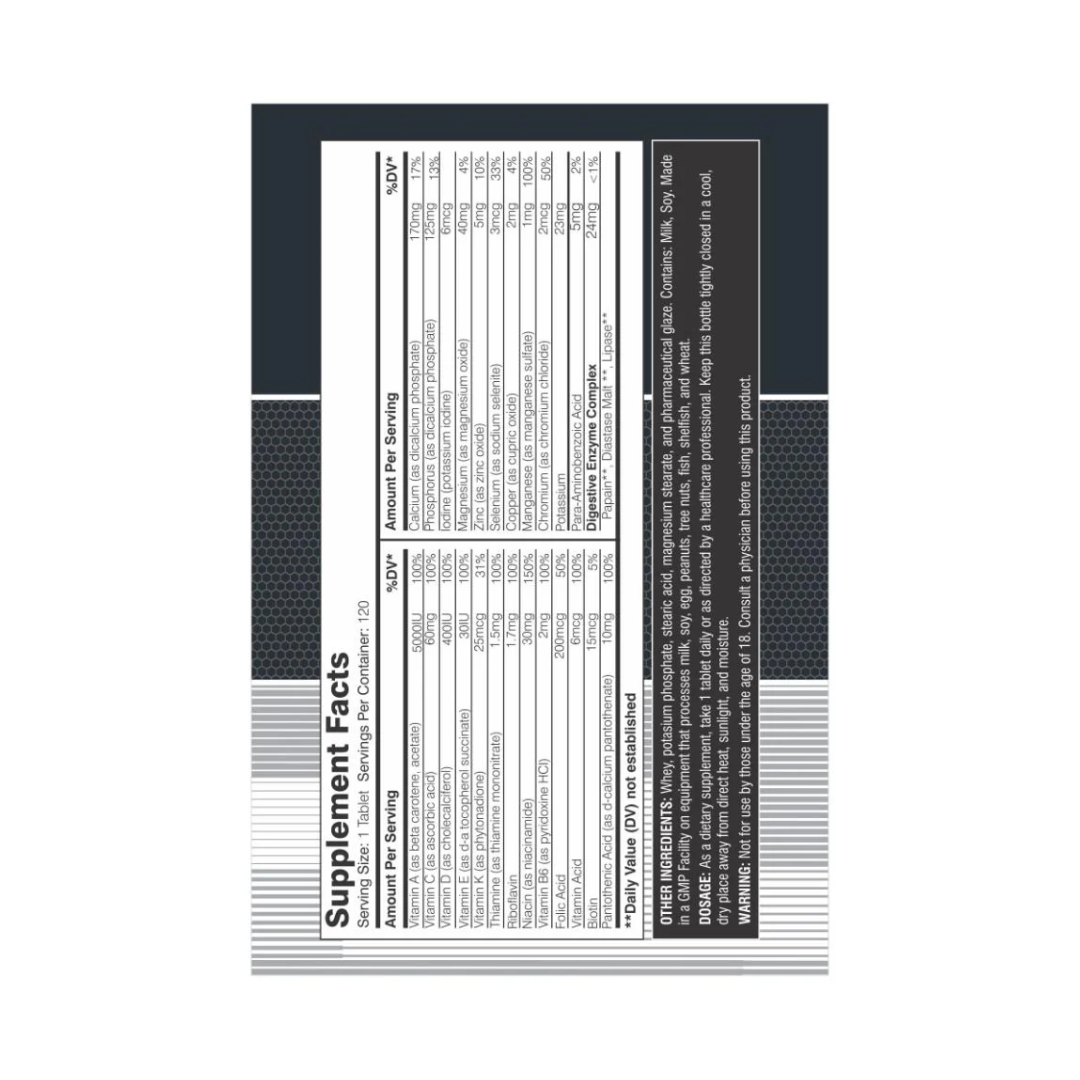 Pole Nutrition Multi Vitamin Tablets 120 Tablets