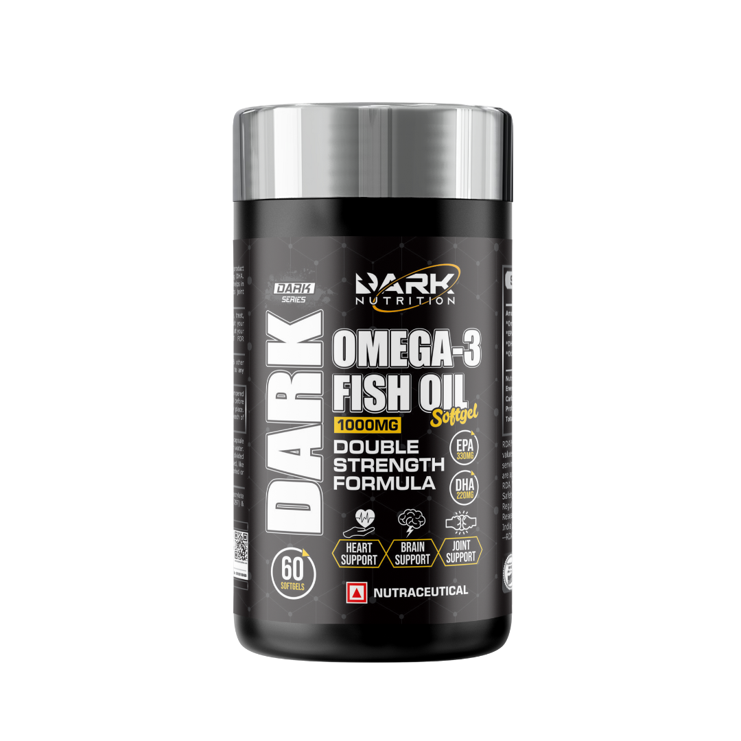 DARK NUTRITION OMEGA 3 FISH OIL (DOUBLE STRENGTH) FREE DELIVERY