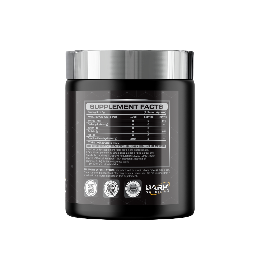 DARK NUTRITION DARK CREATINE MICRONIZED 83+SERVINGS (HIGH QUALITY) |