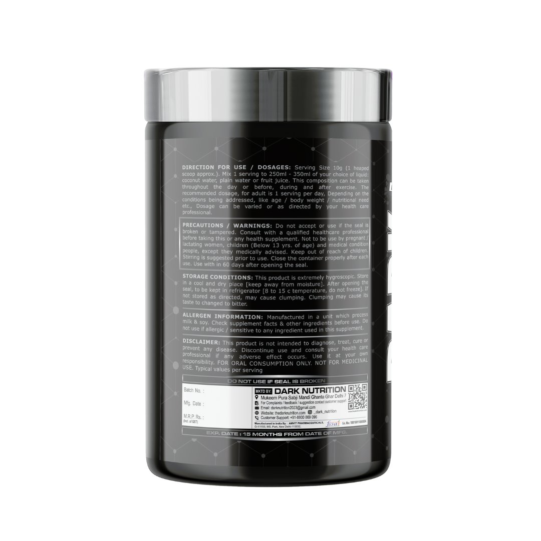DARK NUTRITION EAA AMINO ACID (LAB-TESTED) 300GM |