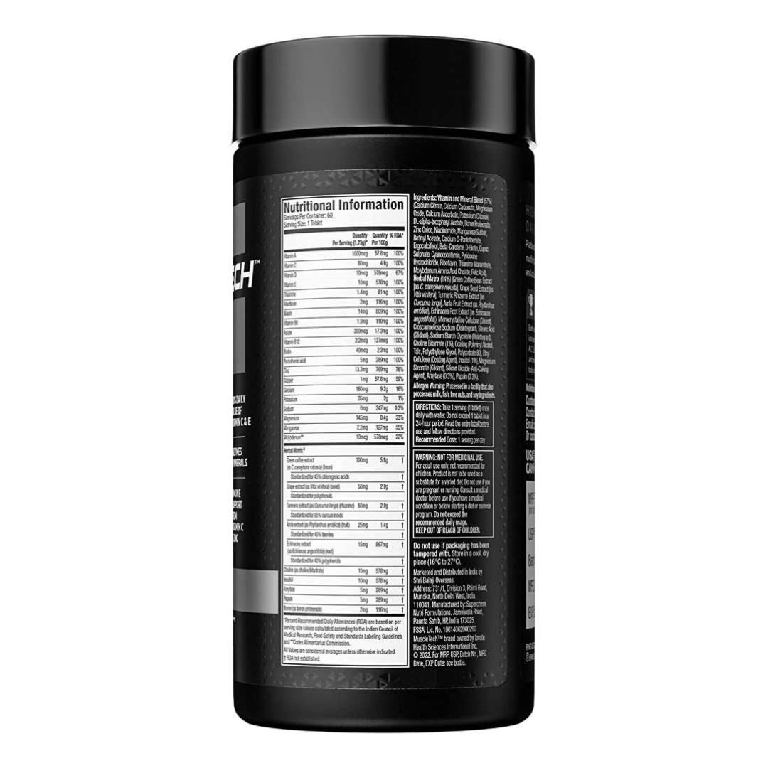Muscletech Platinum MultiVitamin – 60 tabs