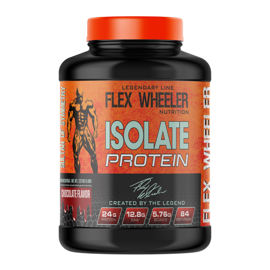 Flex Wheeler Nutrition Legendary 100% Isolate Whey Protein -5LB | 84 Servings |