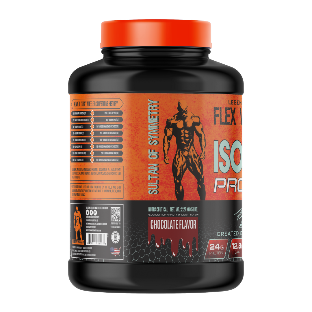 Flex Wheeler Nutrition Legendary 100% Isolate Whey Protein -5LB | 84 Servings |