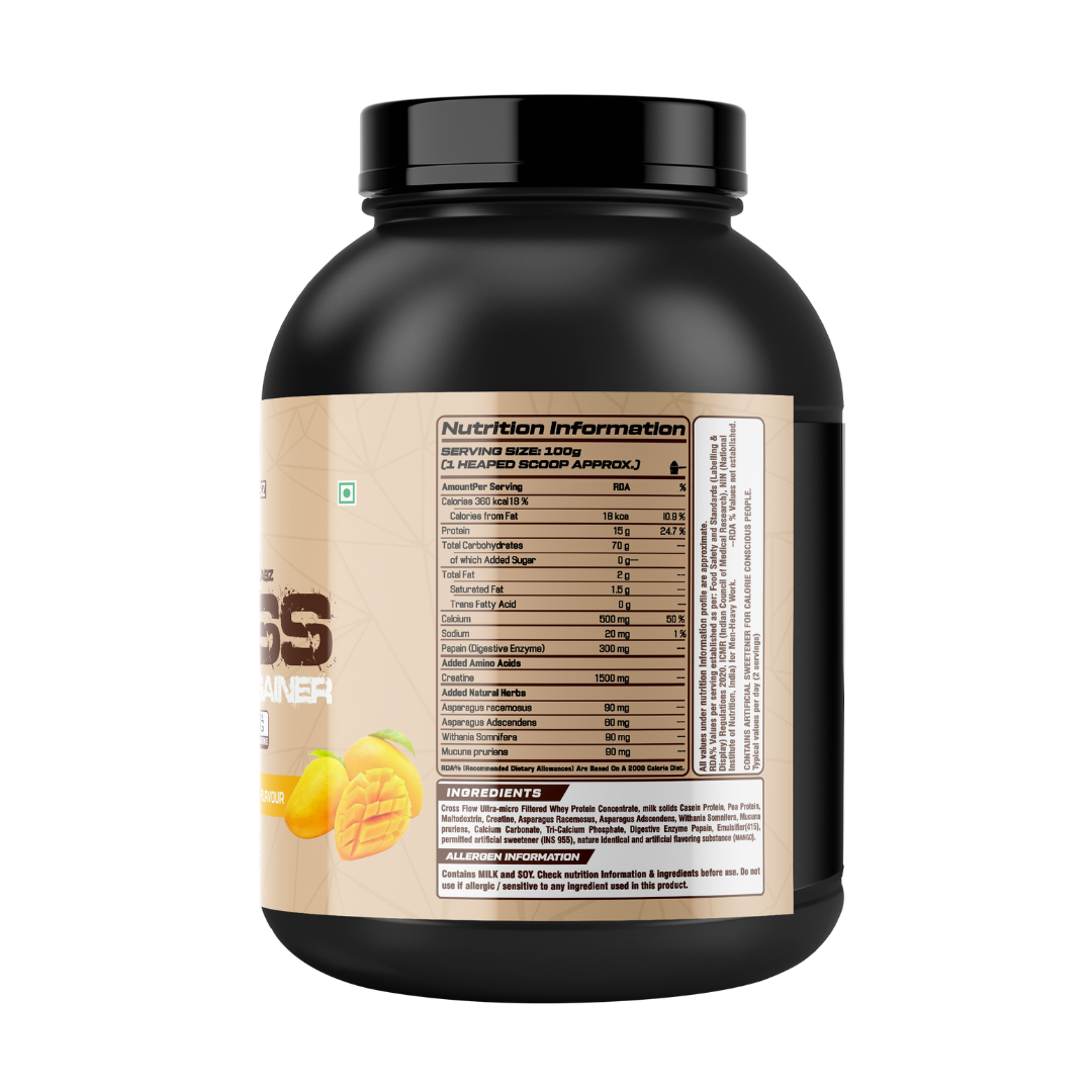 Growlabz Mass Gainer With Creatine 6Lb ( BEST MASS GAINER) |