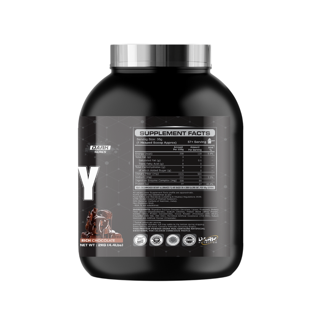 DARK NUTRITION DARK WHEY PROTEIN (27G PROTEIN) 2KG |