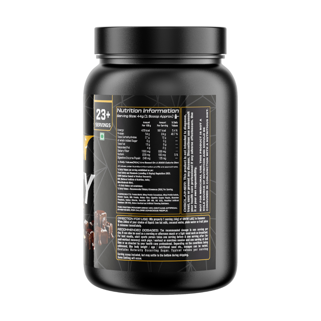 Growlabz Badman Whey 1kg (SIZE GAINING PROTEIN) Better Than Syntha 6 |