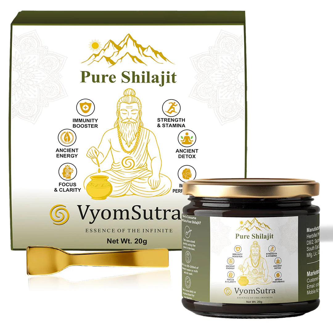 VyomSutra Pure Himalaya Gold Shilajit | 75% Fulvic Acid