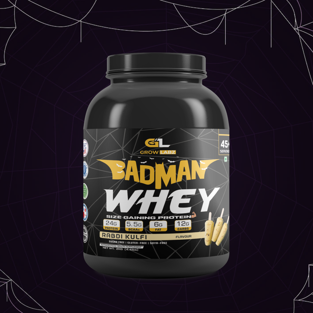 GROWLABZ BADMAN WHEY PROTEIN (SIZE GAINING PROTEIN) BETTER THAN SYNTHA 6