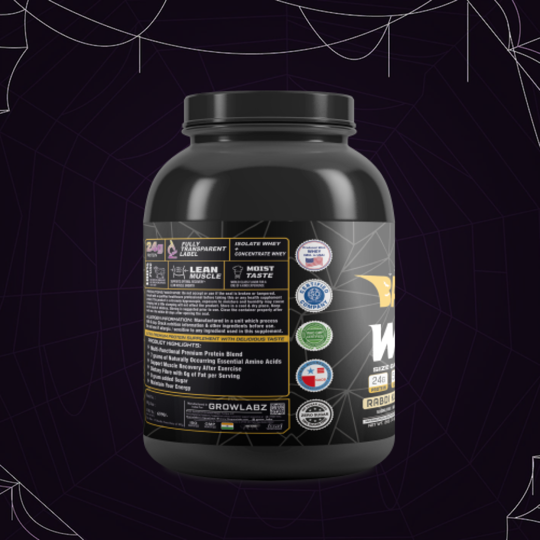 GROWLABZ BADMAN WHEY PROTEIN (SIZE GAINING PROTEIN) BETTER THAN SYNTHA 6